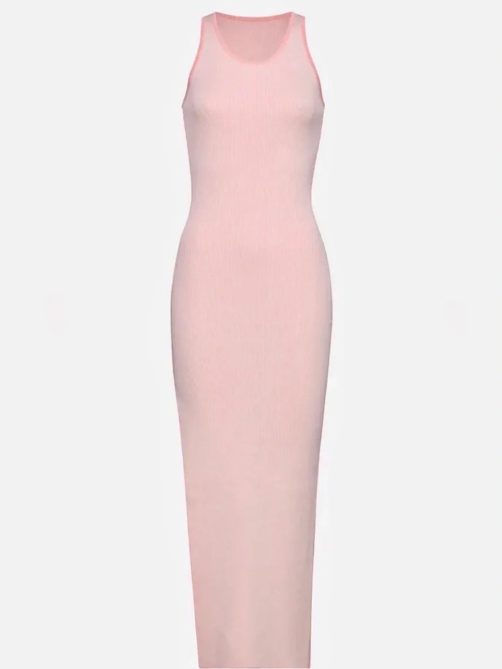 SER.O.YA Jill Rib Knit Maxi Dress in Light Pink - Picture 4 of 10